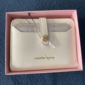 NIB Nanette Lepore Break Away Wallet. Never used. Cream/Off white color.